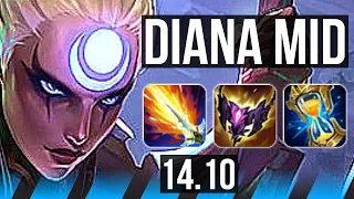 DIANA vs HWEI (MID) | 8/0/4, Legendary, 700+ games | BR Master | 14.10