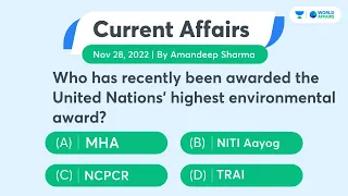 28 November 2022 | Daily Current Affairs MCQs by Aman Sir