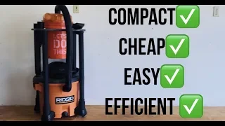 The Ultimate Space-Saving Dust Cyclone Separator Cart | Dustopper & Ridgid Vac Cart