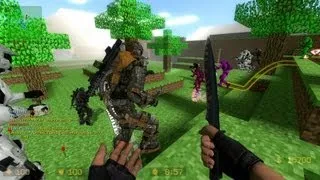 Counter Strike Source Zombie Escape mod online gameplay on Minecraft map