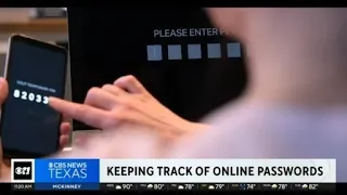 Keeping track of online passwords