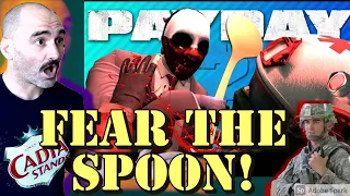 Army Combat Veteran Reacts to CLOWNS ROBBING BANKS WITH SPOONS | Payday 2 (TheRussianBadger)