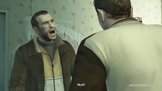 Niko and Roman argue - GTA IV