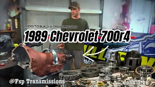 HOW TO BUILD A TRANSMISSION! (1989 Chevrolet Corvette 700r4 4 Speed W/ Lock-Up) FULL STACK UP!