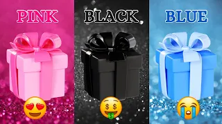 Choose Your Gift...! 🎁 Pink, Black or Blue 💖🖤💙 How Lucky Are You? 😱