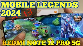 Redmi Note 12 Pro 5G Tes Mobile Legends 90FPS | performa Dimensity 1080 #mobilelegends