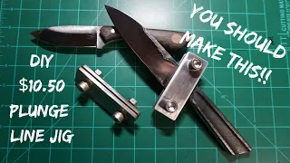 Cheap and Easy DIY Plunge Line Jig | Knife Making | $10.50