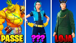 TODAS AS SKINS QUE AINDA NÃO CHEGARAM NO FORTNITE CAPÍTULO 5!