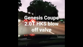 Genesis Coupe 2.0T - turbo spools and blow off valve sounds in NY traffic @tunersofseoul