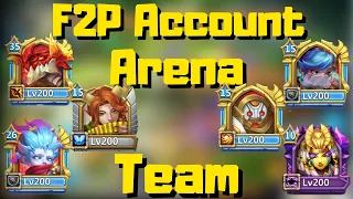 Pure F2P Account Arena Team | Castle Clash