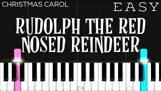 Christmas - Rudolph The Red Nosed Reindeer | EASY Piano Tutorial