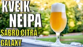 Brewing a NEIPA with VOSS KVEIK | Grain to Glass in LESS THAN A WEEK | How to Top-Crop Yeast