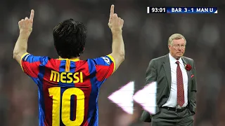 The Day Lionel Messi Showed Sir Alex Ferguson What He Is Made Of