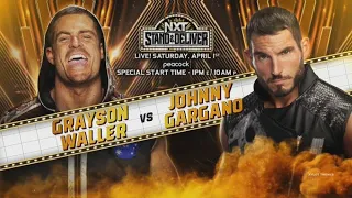 NXT Stand & Deliver Johnny Gargano vs Grayson Waller 2K23 Simulation