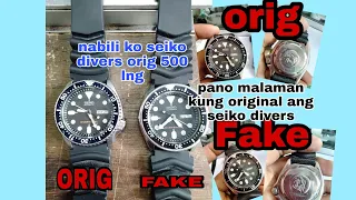 paano malalaman kung original na seiko divers ito