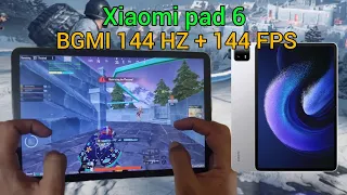 xiaomi pad 6 pubg test | BGMI 144 HZ + 144 FPS December 2023 😍🤯