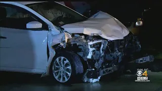 Car Crashes Into Van And Waltham House