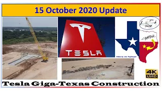 Tesla Gigafactory Texas 15 October 2020 Construction Update (08:00 AM)