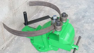 Make A Metal Bender | Simple Homemade Roller Bender | Vise Metal Bender | DIY