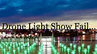 Drone Lightshow Goes Wrong! Fail!