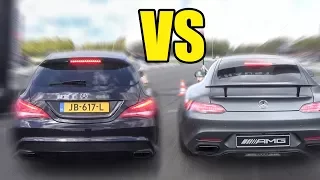 Mercedes Benz AMG GTS vs CLA 45 AMG vs C63 AMG - DRAG RACE!