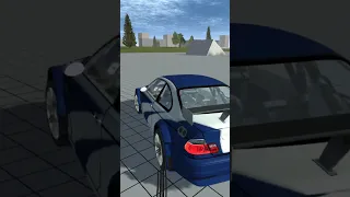 simple car crash physics simulator NFSMW BMW M3 GTR #9 #simplecarcrash#nfsmw#bmwm3gtr#driveforlife