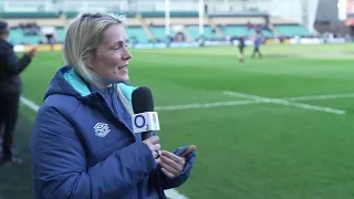 Red Roses beat Italy 68-5 | Delaney Burns, Emily Robinson and Jess Breach | O2 Inside Line Live