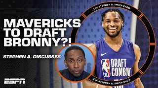 Stephen A.: The MAVERICKS might draft Bronny James BEFORE the Lakers 😳 | The Stephen A. Smith Show
