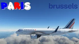 MSFS 2020 Paris-Orly to Brussels airport Airbus 320NEO