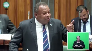 Fijian Minister for Defense delivers response to the 2021-2022 Revised Budget