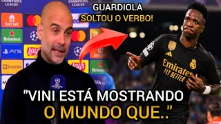 OLHA O QUE GUARDIOLA FALOU HOJE DO SHOW DO VINI JR CONTRA BAYERN 😯🔥