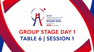 LIVE! | T6 | Day 1 | ITTF World Team Table Tennis Championships Finals Busan 2024 | ESP vs UZB (F)