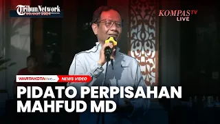 Pidato Perpisahan Mahfud MD dengan Karyawan Kemenko Polhukam Usai Mundur