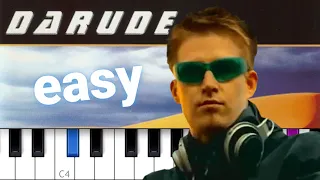 Darude - Sandstorm   EASY PIANO TUTORIAL