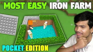 Most Easy Iron Farm Minecraft 1.19+ | Pocket Edition | Bedrock Edition