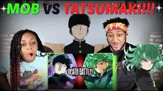 Death Battle! "Mob VS Tatsumaki (Mob Psycho 100 VS One Punch Man)" REACTION!!