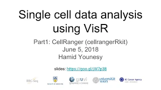 Single cell data analysis using VisR: Part1 - CellRanger