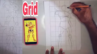 Como passar o grid do celular para o papel.