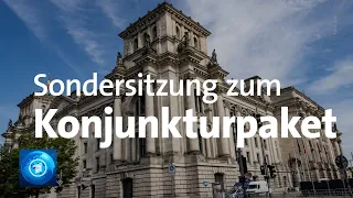 Bundestag: Sondersitzung zum Konjunkturpaket