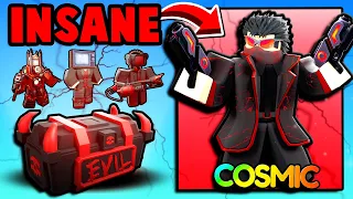 New EVIL CRATE SECRET AGENT Is INSANE! *100k DPS COSMIC* (Skibidi Tower Defense)