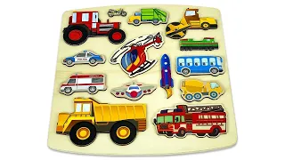 Best Learn Construction Vehicles Tractor, Car & Shapes | Preschool Toddler Learning For Kids