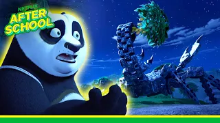 Battling Magical Machines Monsters! ⚡️ Kung Fu Panda: The Dragon Knight | Netflix After School
