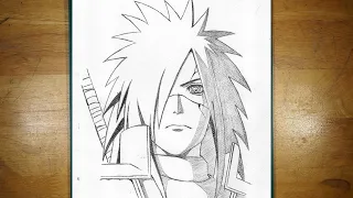 How to Draw Madara Uchiha Step-by-Step | Madara Drawing - Easy To Draw