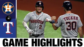 The Astros plate 12 runs in dominant win over Rangers | Astros-Rangers Game Highlights 9/24/20