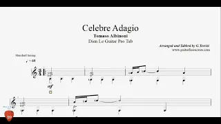 Celebre Adagio by Tomaso Albinoni - Guitar Pro Tab