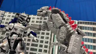 MechaGodzilla 2021 VS Kiryu (epic stop motion battle)