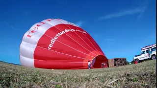 Hot Air Balloon Inflating Time Lapse