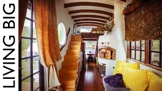 Amazing DIY European Style Tiny House With Pizza Oven