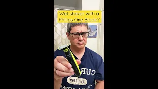 Wet Shaver Uses a Philips One Blade Instead of a Safety Razor? #lategroomer #short #shorts