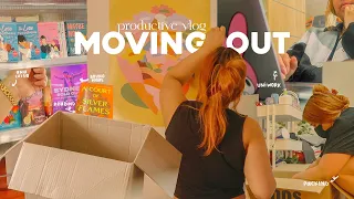 productive vlog 📦 moving out, pack with me, college days & concerts